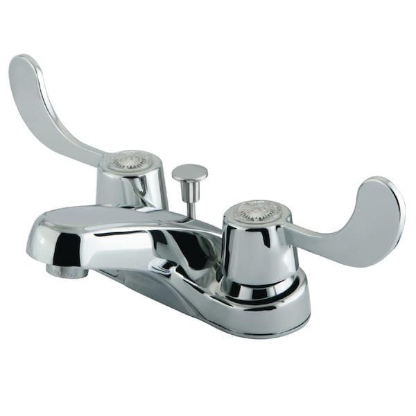 4" Centerset Bathroom Faucet, Polished Chrome